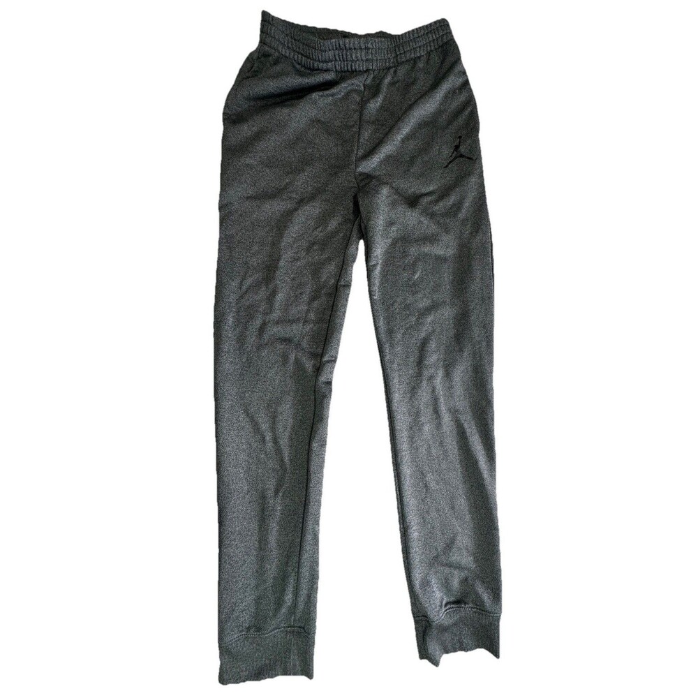 Jordan Pants Boys XL Grey Sweatpants Training Jumpman Logo